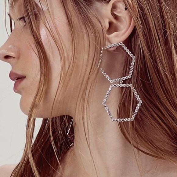 For Love & Lemons CELINE EARRINGS in Crystal Color - Picture 1 of 5